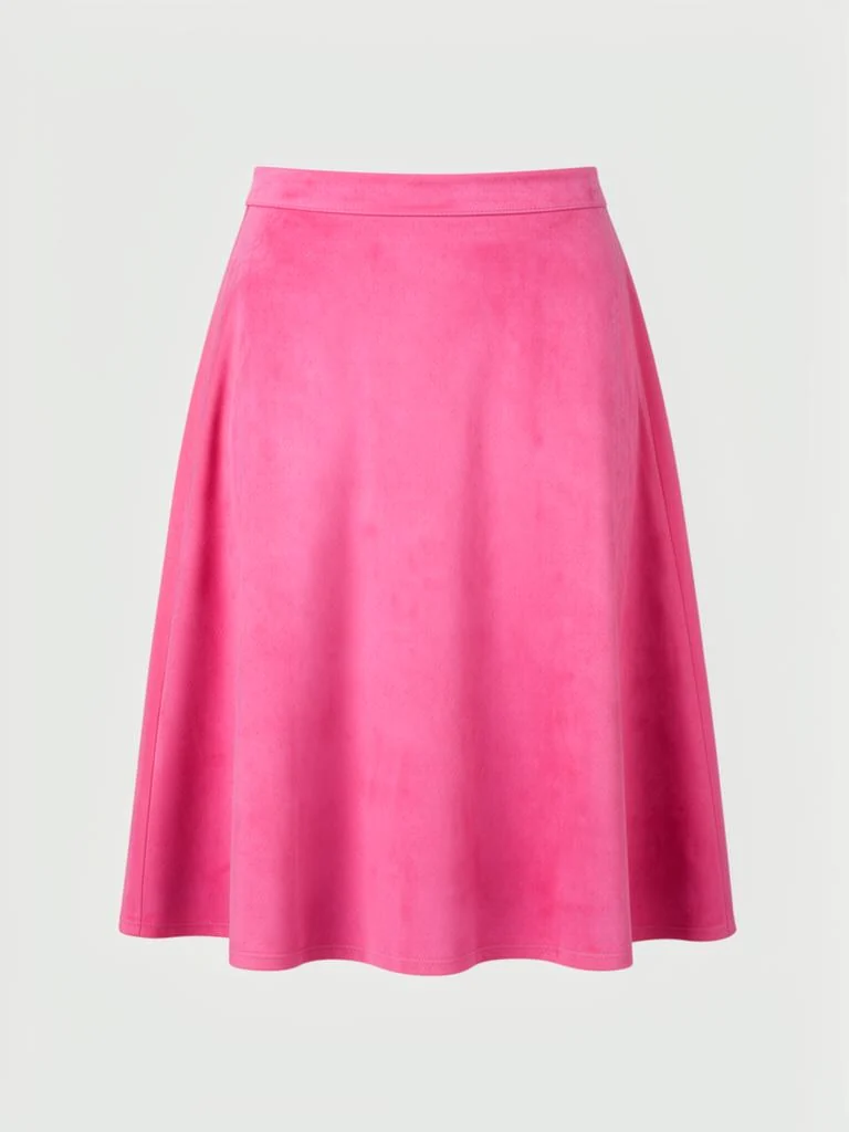 Northwind Faux Suede A-Line Midi Skirt