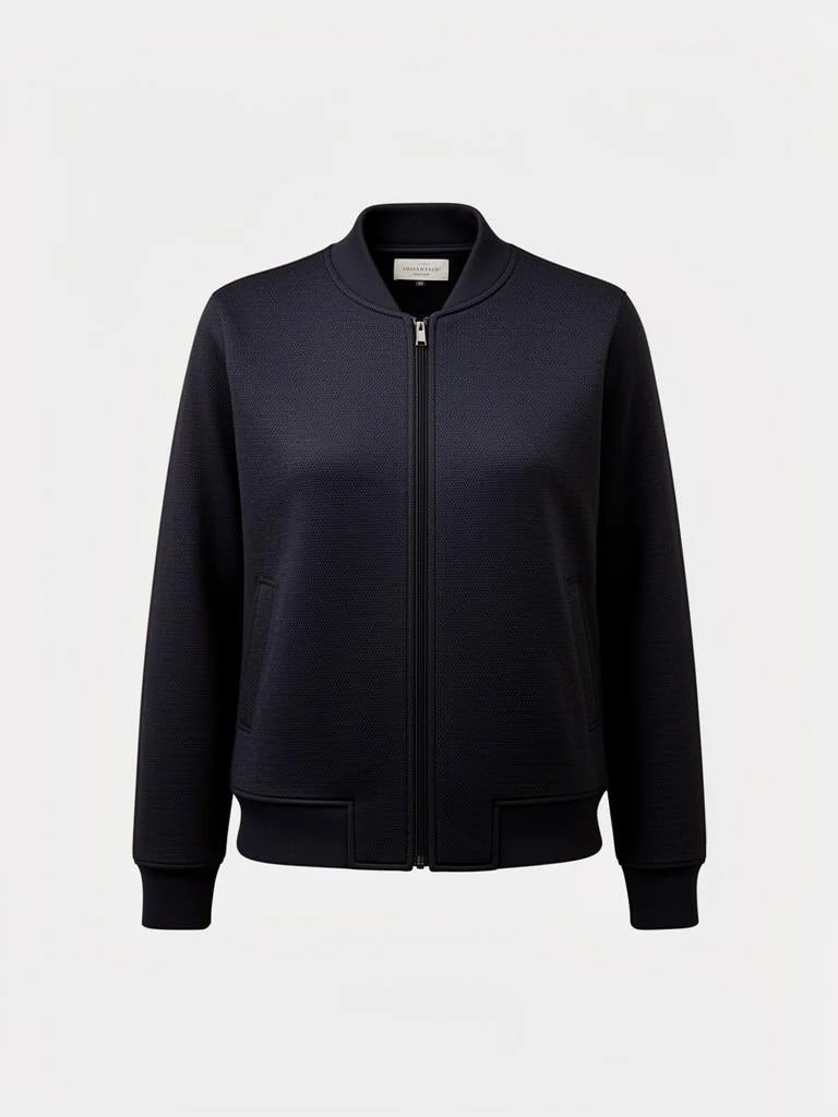Atlas & Co Interlock Knit Bomber Jacket