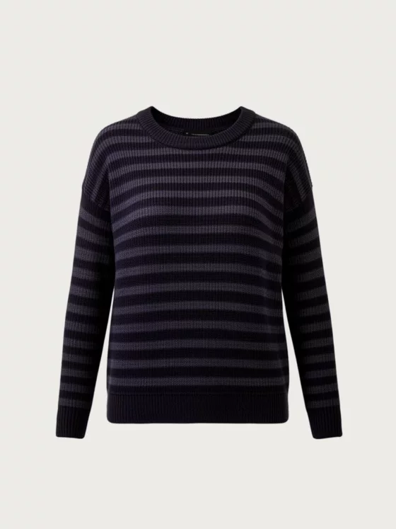 Striped Ribbed Knit Jumper