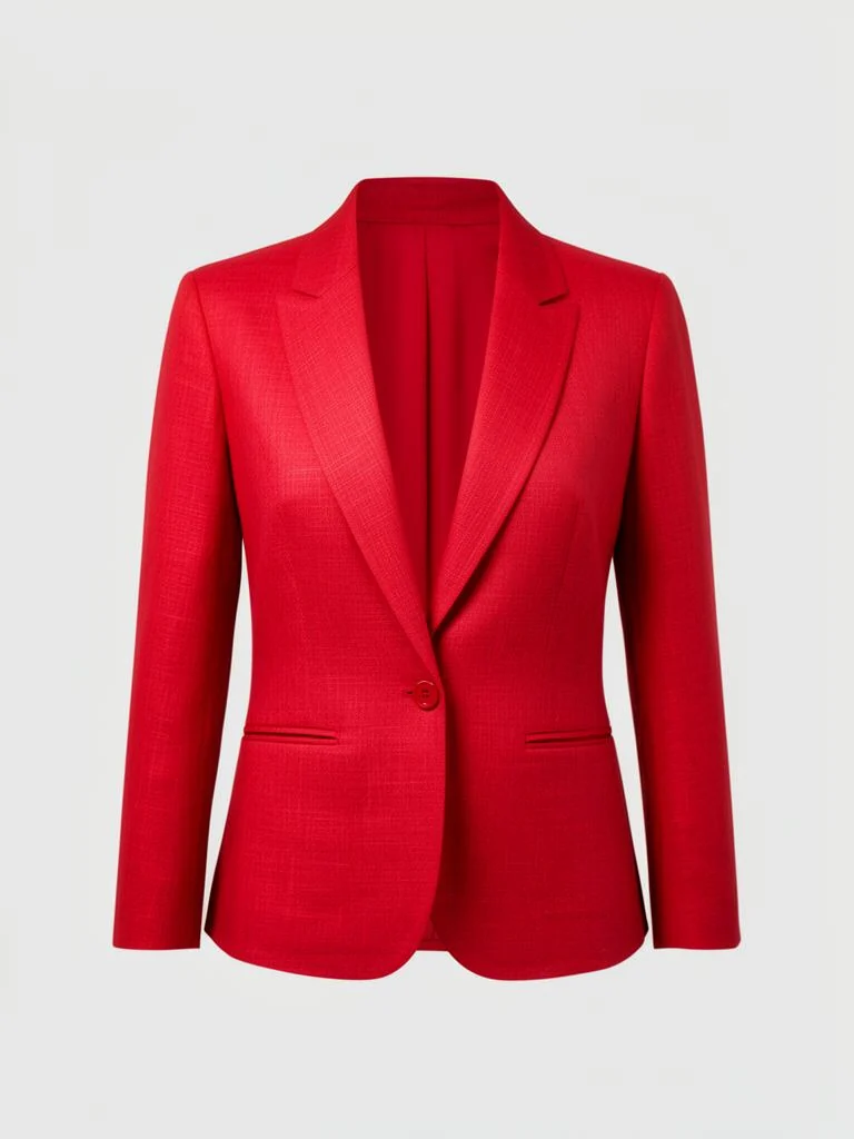 Avenir High Neck Linen Blend Blazer