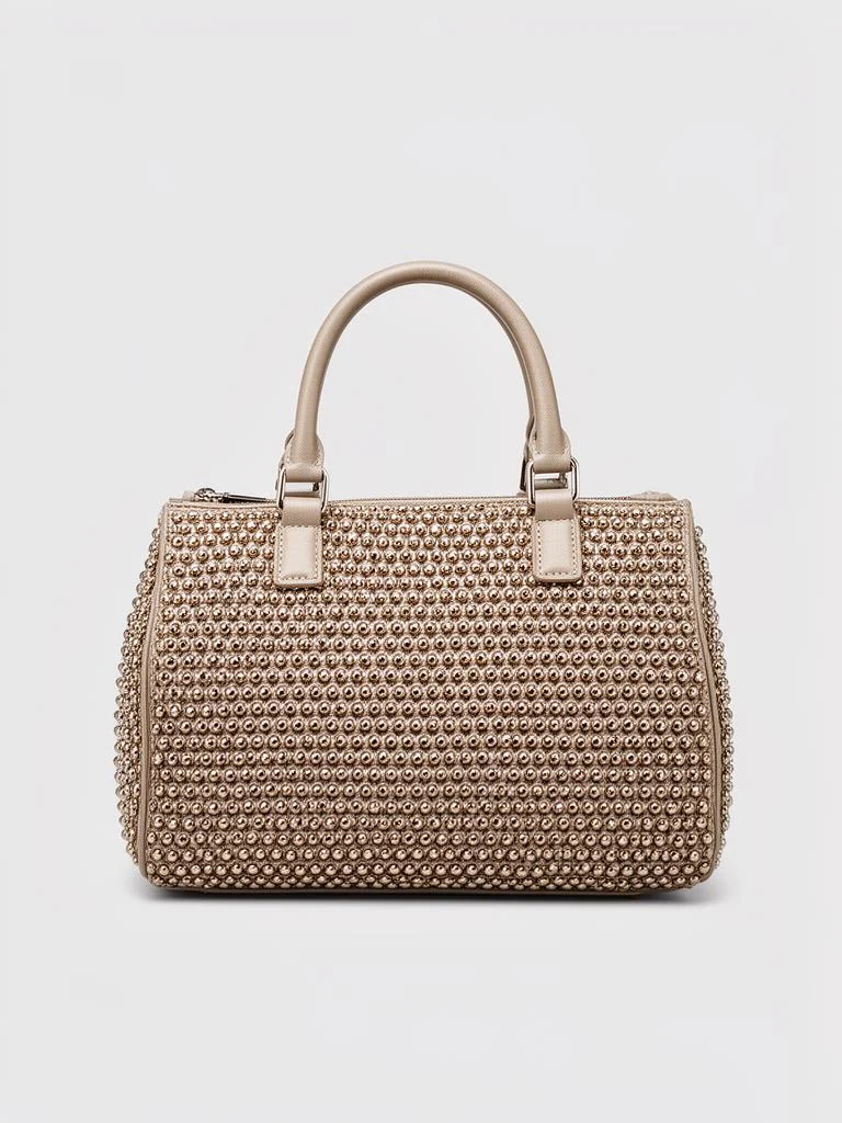 Atlas & Co Studded Metal Mesh Handbag