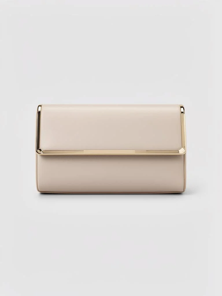 Northwind Metal-Trimmed Clutch Bag