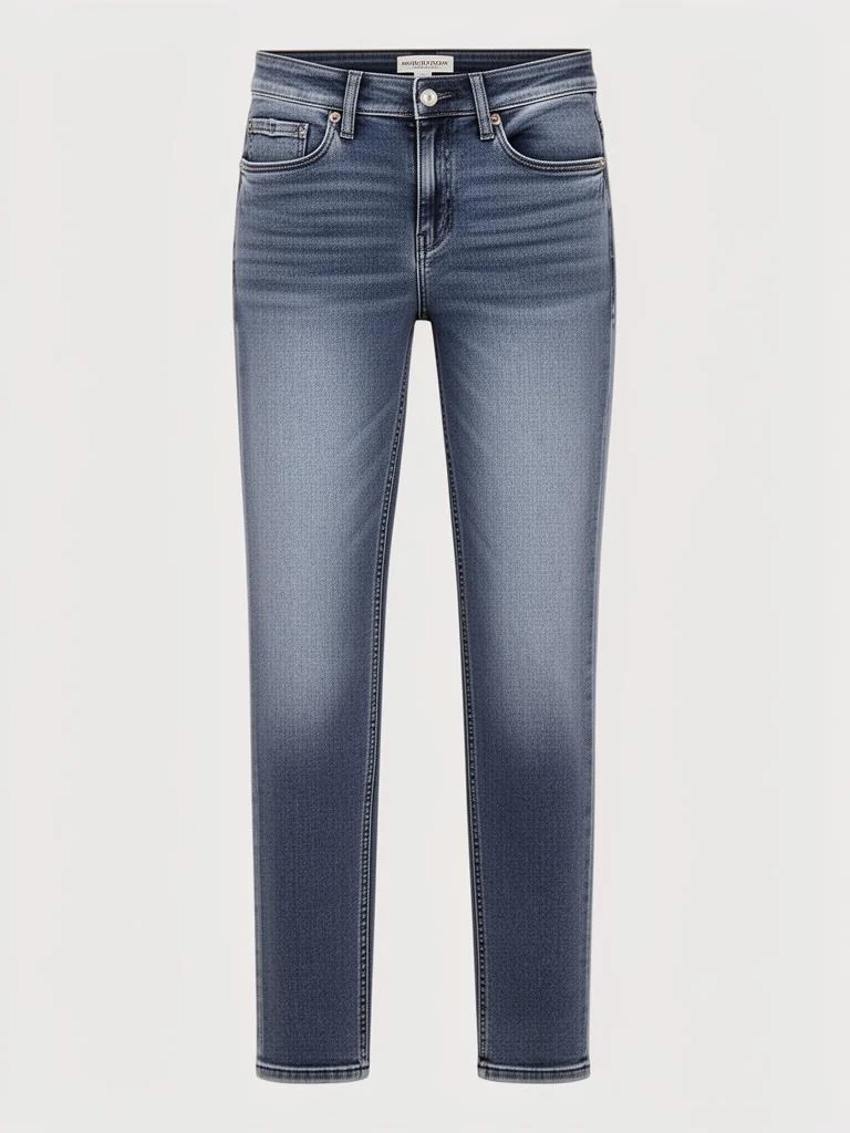 Slim Fit Mid-Rise Cigarette Jeans — catalog packshot