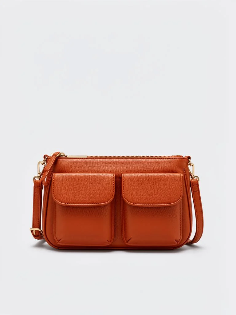 Lumen Studio Double Pocket Crossbody Bag