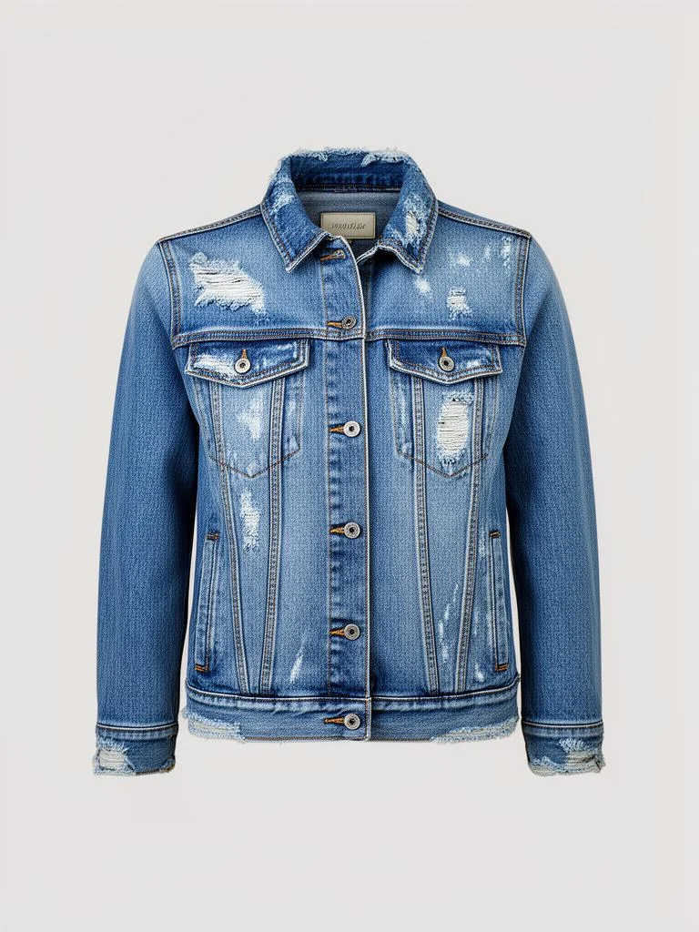 Distressed Denim Jacket