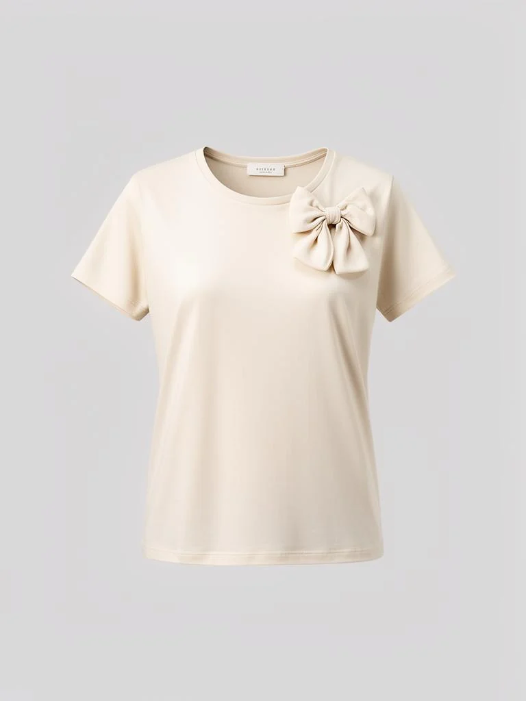 Northwind T-Shirt With Bow Detailing